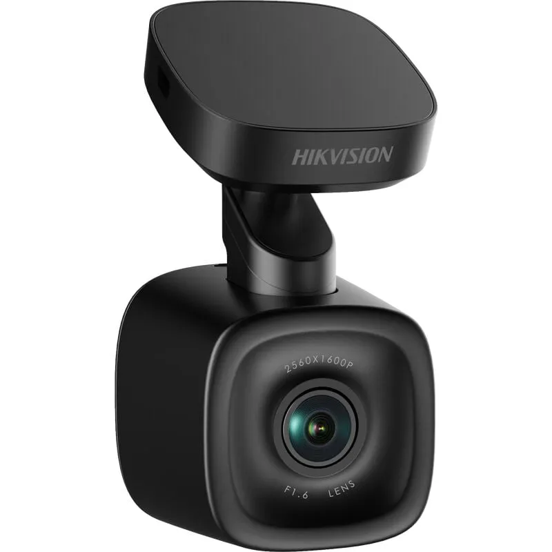 Hikvision F6 Pro Dash Cam, Telecamera Auto 1600P, Grandangolo fino 130 Gradi, F1.6, ADAS e Riconoscimento vocale, G-Sensor, GPS, collegamento