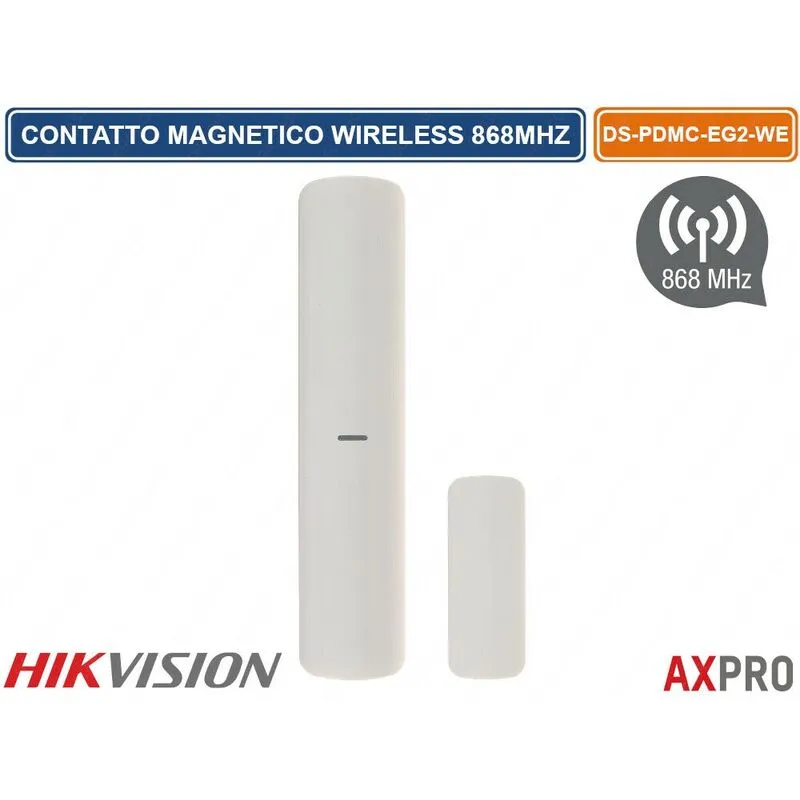 Contatto sensore magnetico protezione porta e finestre wireless Hikvision ax pro