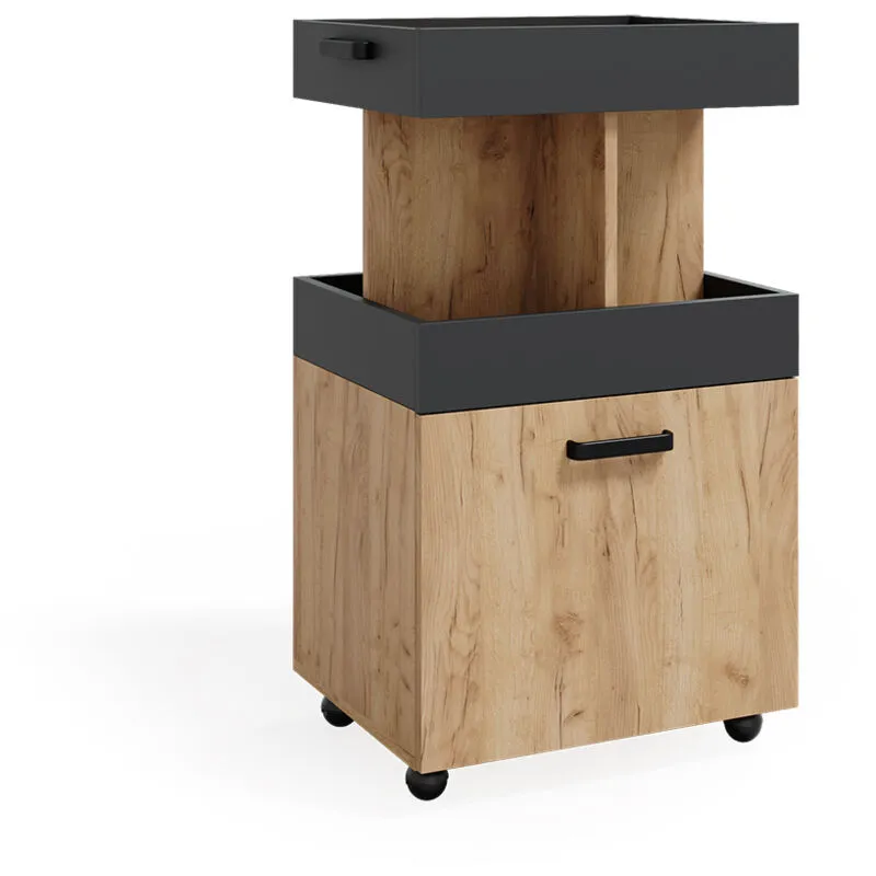  - Carrello cucina Kamber, Quercia dorata, 50 x 88.6 cm