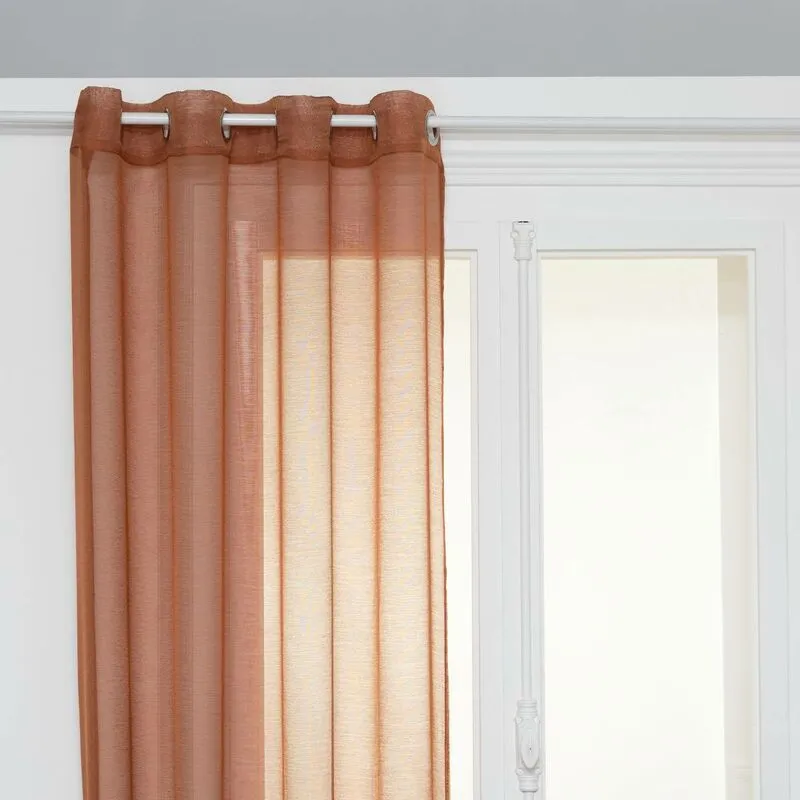 Atmosphera - Tenda moly 135x240cm rosa terracotta créateur d'intérieur - Brown