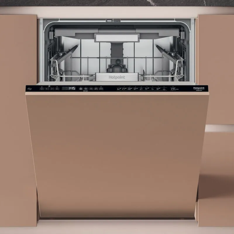 Hotpoint Lavastoviglie da incasso HM7 42 L. Posizionamento dell'apparecchio: A scomparsa totale, Dimensione: Dimensione massima (60 cm), Colore