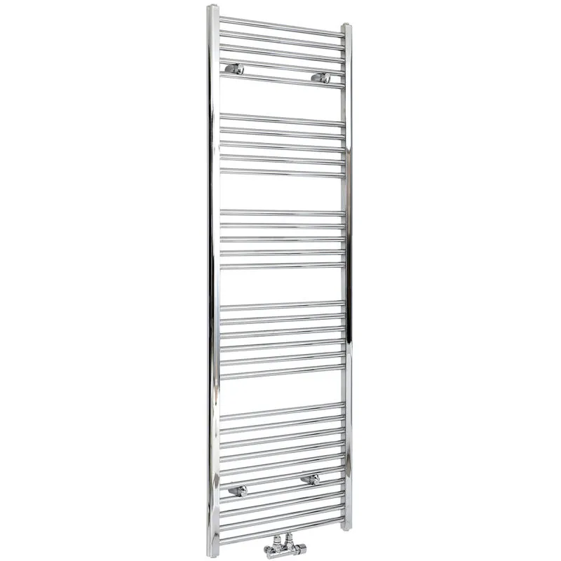 Hudson Reed - Neva Scaldasalviette di Design Verticale - Termoarredo Bagno Cromato con Attacco Centrale - 769W - 1785 x 600mm