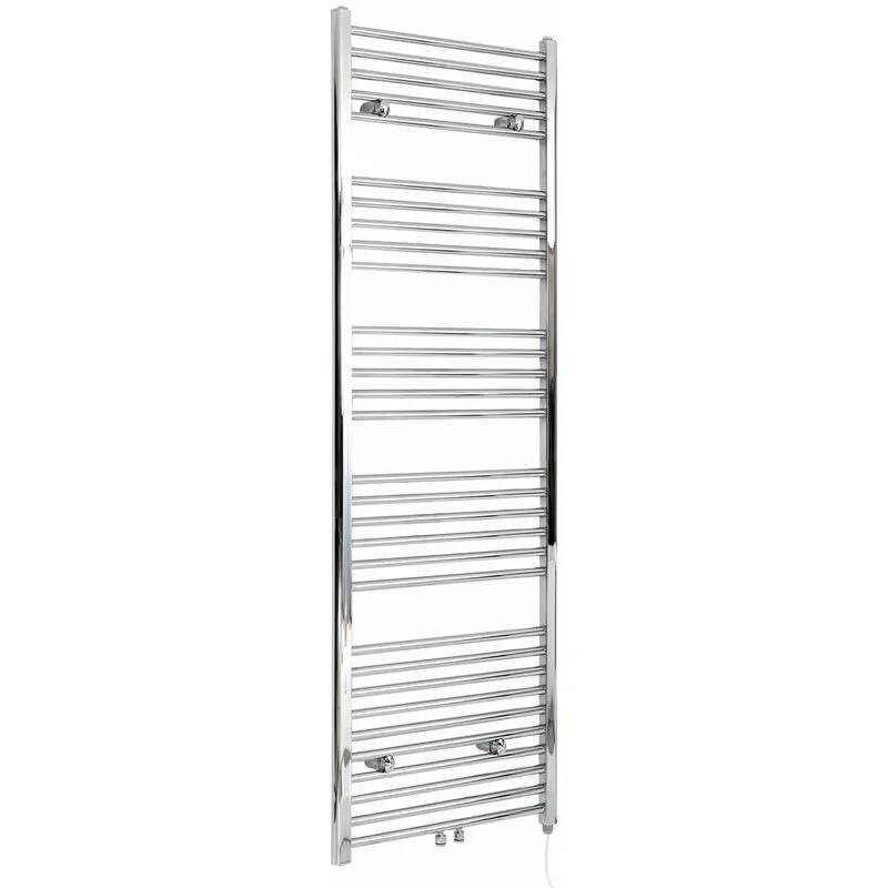 Hudson Reed - Neva Scaldasalviette Elettrico Moderno di Design - Termoarredo Bagno a Scaletta - Acciaio Cromato - 1000W - 1785 x 600mm