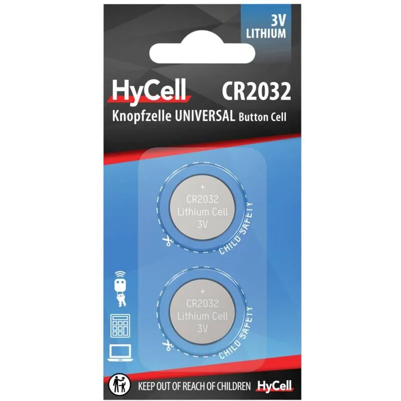 Batteria a bottone cr 2032 3 v 2 pz. 200 mAh Litio cr 2032 - Hycell
