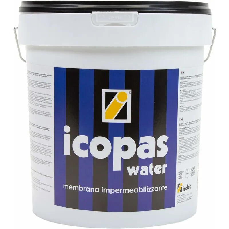 Icopas Water - Guaina liquida impermeabilizzante elastobituminosa, 5Kg - Icobit