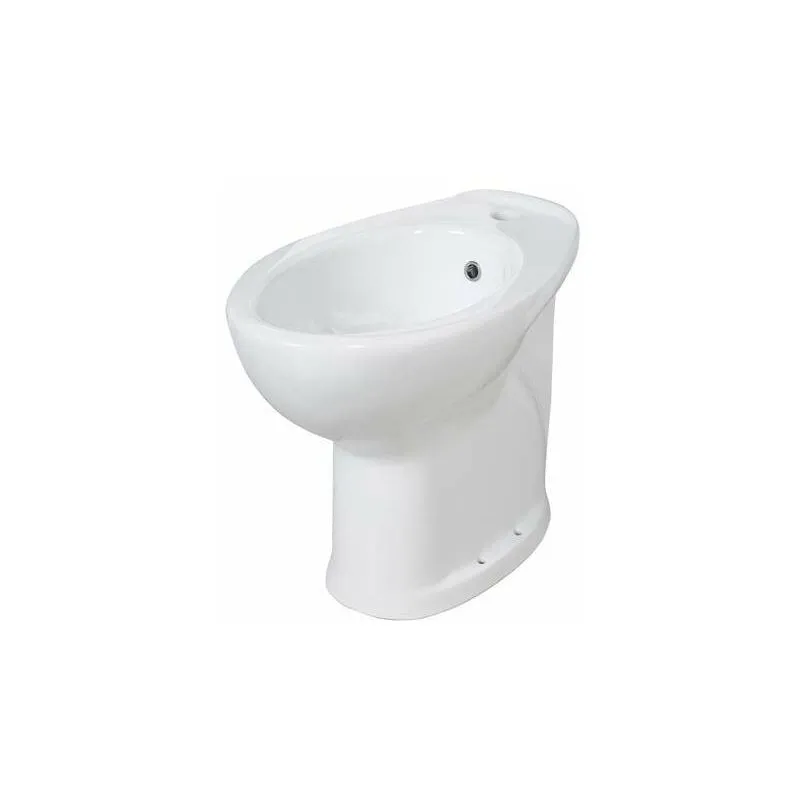 Caesaroo - Bidet in ceramica alto 49 cm con 4 punti di fissaggio Idral Easy 10207 Bianco