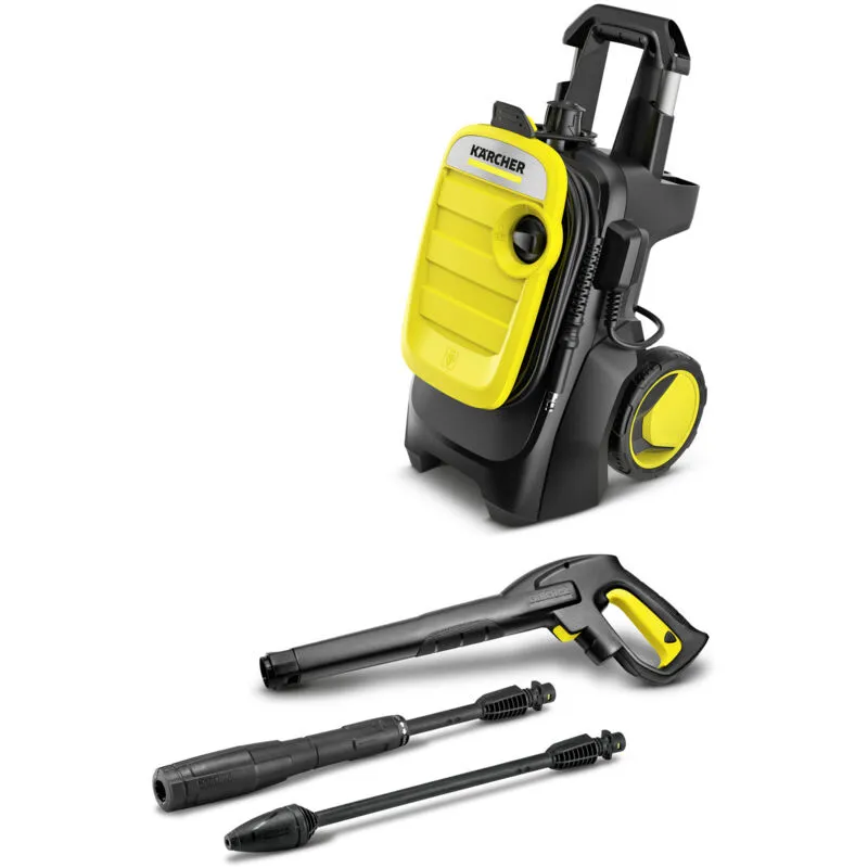 KARCHER Idropulitrice K 5 Compact - Pressione: 20 – max. 145 / 2 – max. 14.5 bar / MPa - Portata: max. 500 l/h - Potenza allacciata: 2.1 kW