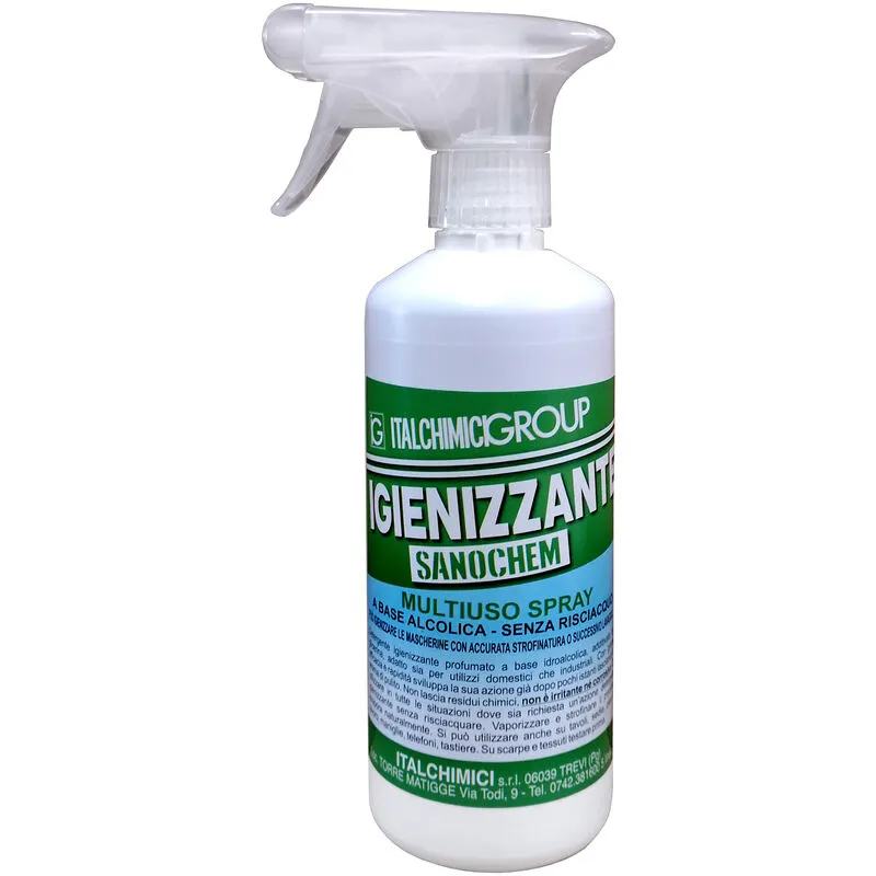 Igienizzante sanochem spray 500ML multiuso. Prezzo per 1 pezzo.