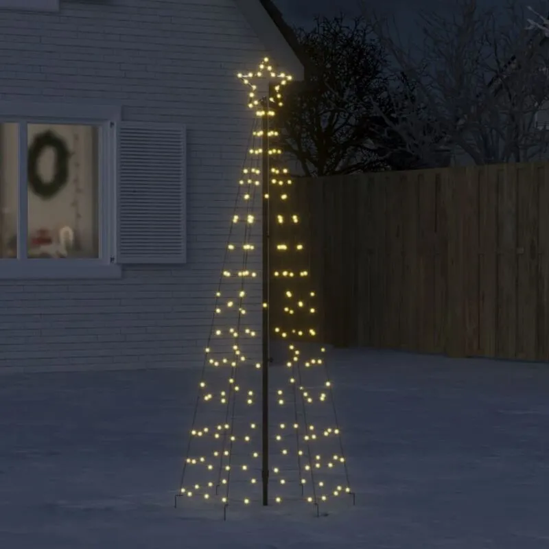 Vidaxl - Illuminazione Albero Natale Picchetti 220LED Bianco Caldo 180cm