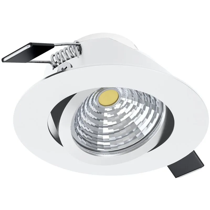 Faretto Ad Incasso Moderno Saliceto Alluminio Bianco Led Integrato 6W 4000K