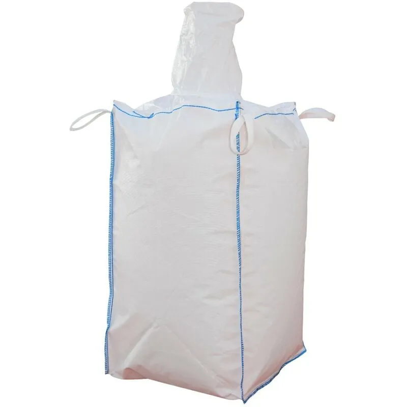Imballaggi 2000 - Sacchi Big Bag Omologati 1x1000 kg 90x90x120 cm, Sacco Polipropilene per Trasporto e Smaltimento Rifiuti Speciali e Calcinacci