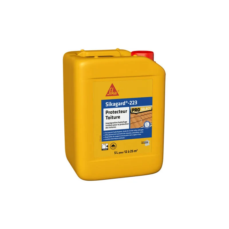 Sika - Idrorepellente gard-223 Protettore per tetti - 5L - Incolore