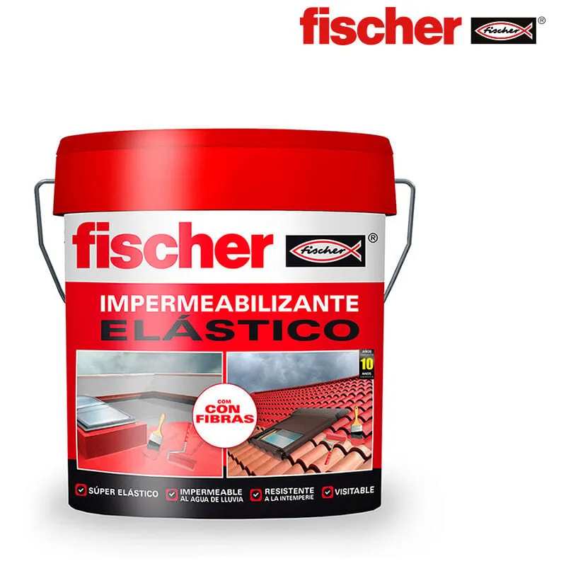  - Impermeabilizzante 1kg 750ml rosso con fibre 558428