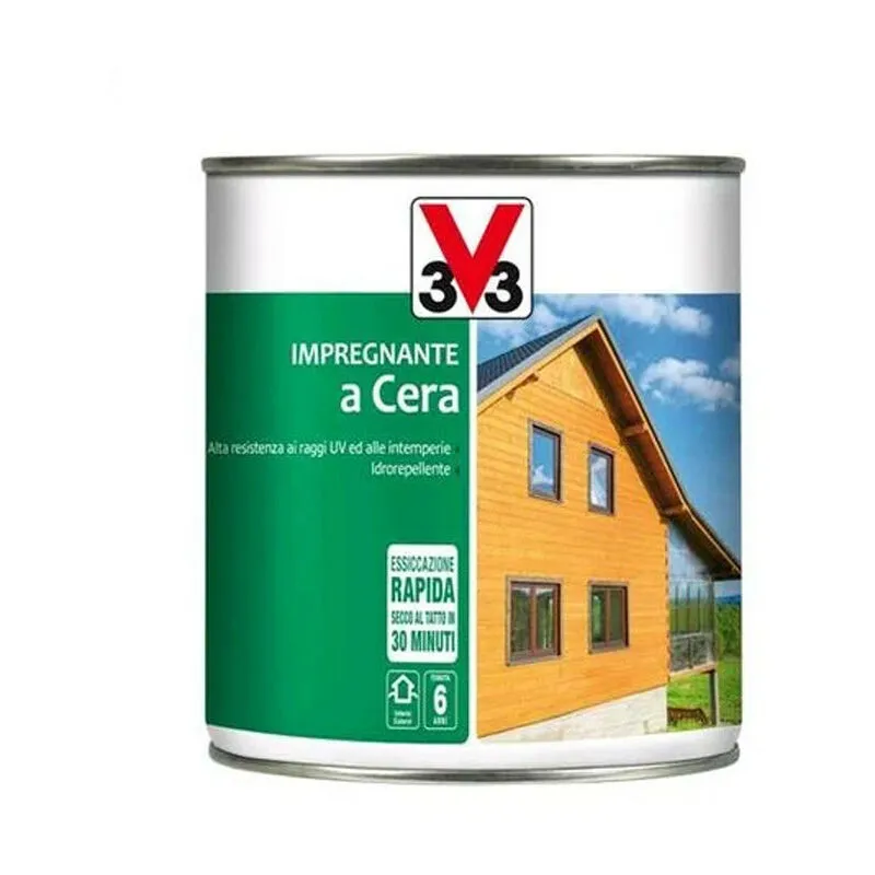 Impregnante a cera resistente alle intemperie ideale su tutti i tipi di legno trattati in precedenza incolore da 2,5LT 