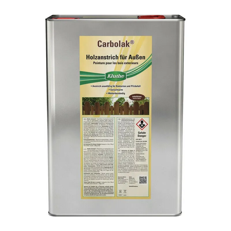 Impregnante Carbolak® marrone naturale Tanica 10l Kluthe