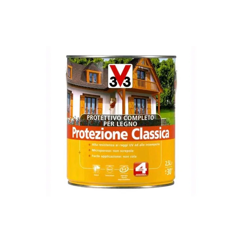 Protettivo Completo Legno Protezione Classica Colore Noce Medio 750 ml - 