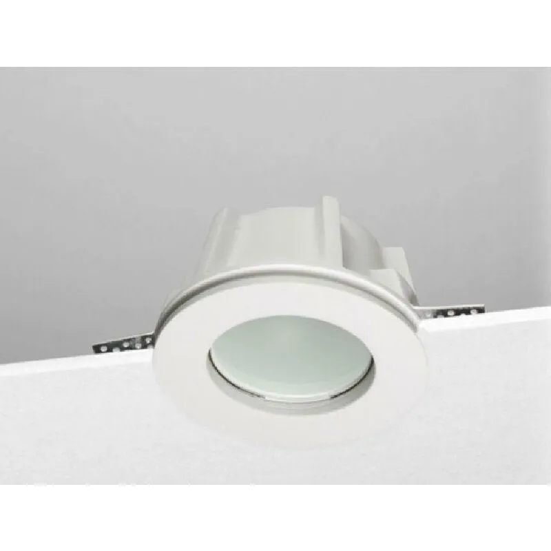 Incasso a scomparsa totale installazione in soffitto di cartongesso corpo gesso tondo vetro gu10 9094 - Nobile Illuminazione