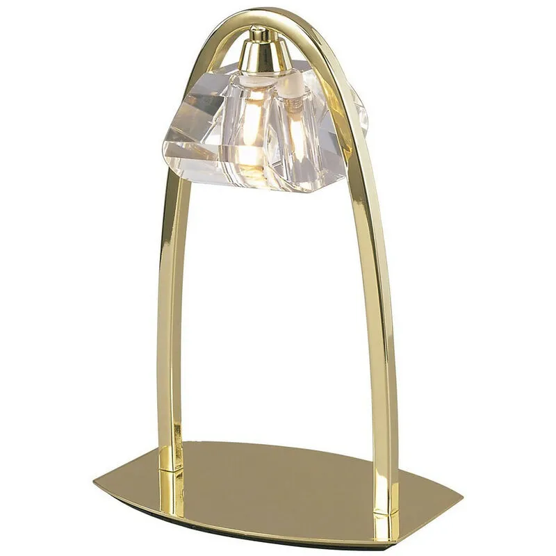 Inspired Mantra Alfa Lampada da Tavolo Grande 1 Luce G9, Ottone Lucido