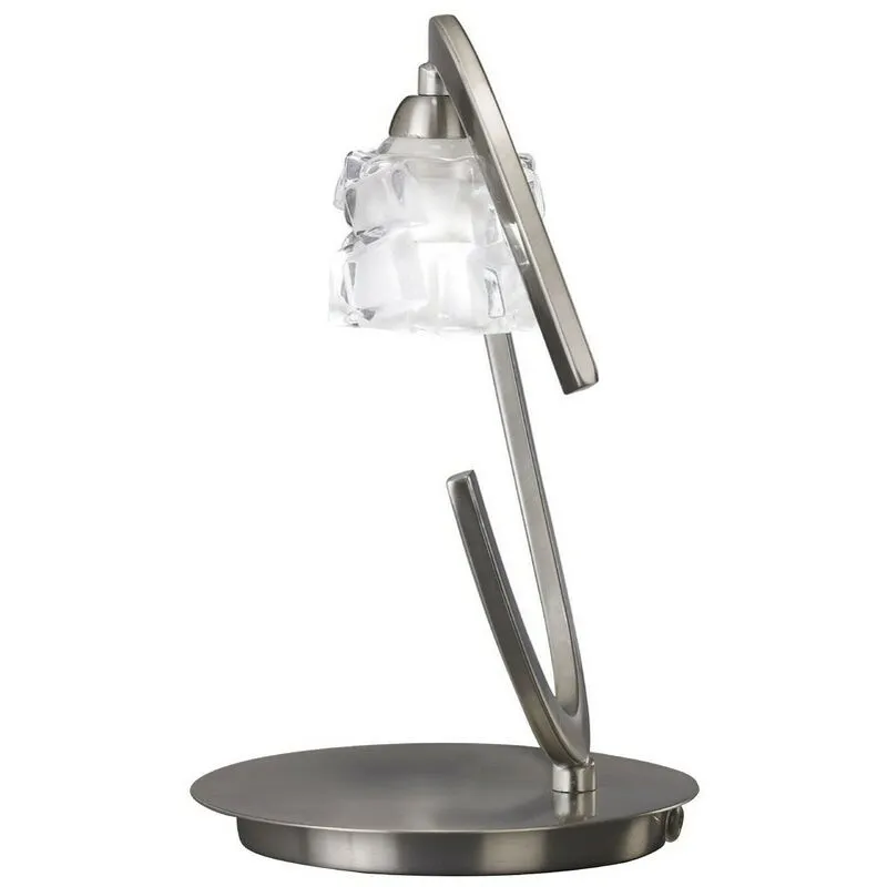 Inspired Mantra - Ice - Lampada da Tavolo 1 Luce G9 eco, Nickel Satinato