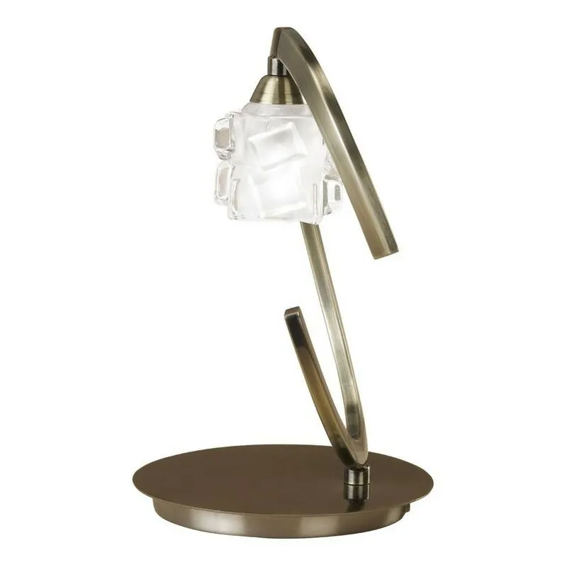 Inspired Mantra - Ice - Lampada da Tavolo 1 Luce G9 ECO, Ottone Antico