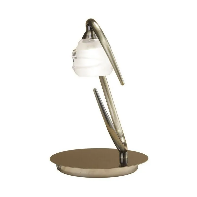 Inspired Mantra Loop - Lampada da Tavolo 1 Luce G9 eco, Ottone Antico