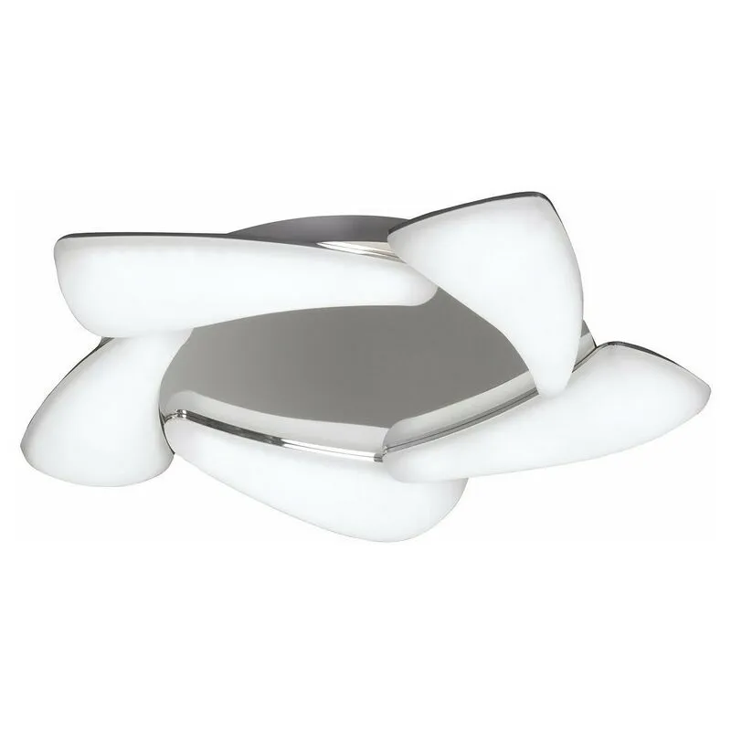 Inspired Mantra - Mistral - Flush Flush Soffitto 30W LED 3000K, 2700lm, Cromo Lucido, Acrilico satinato