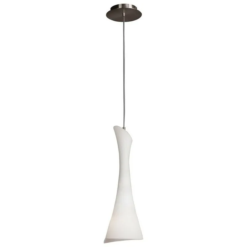 Diyas - Inspired Mantra - Zack - Sospensione a Soffitto 1 Luce E27, Nichel Satinato