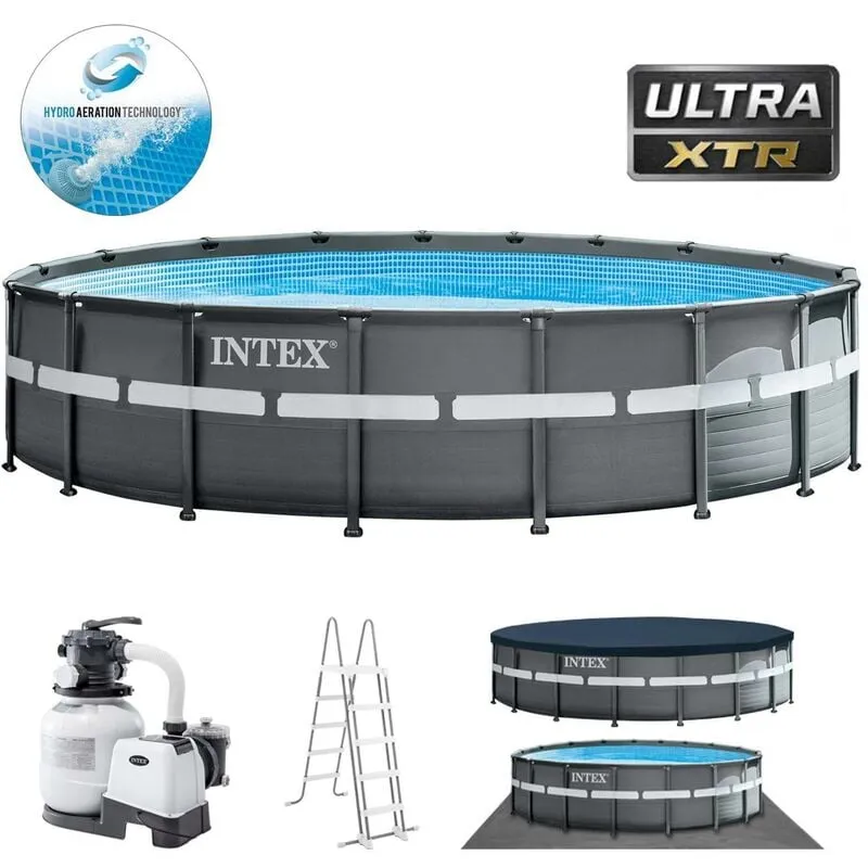  - 26330 Piscina Ultra xtr Frame Rotonda 549x132cm Pompa, Scaletta, Copertura