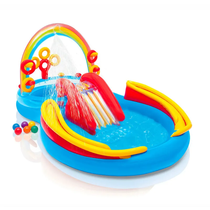 Piscina gonfiabile bambini  57453 Arcobaleno Rainbow Ring gioco