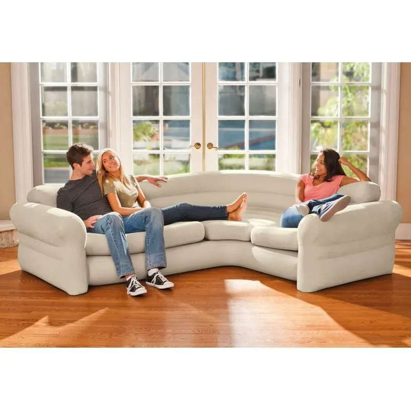  - 68575 Sofa ad Angolo Lounge Divano Gonfiabile 257x203x76 cm