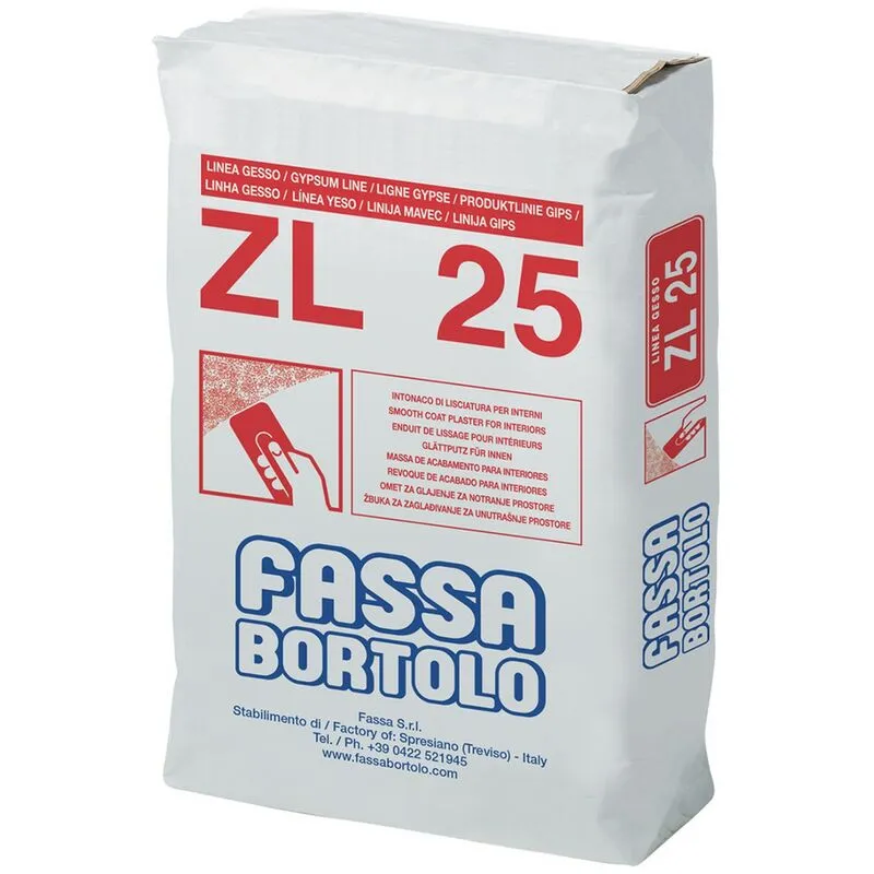 Fassa Bortolo - intonaco di lisciatura 'zl 25' kg. 5