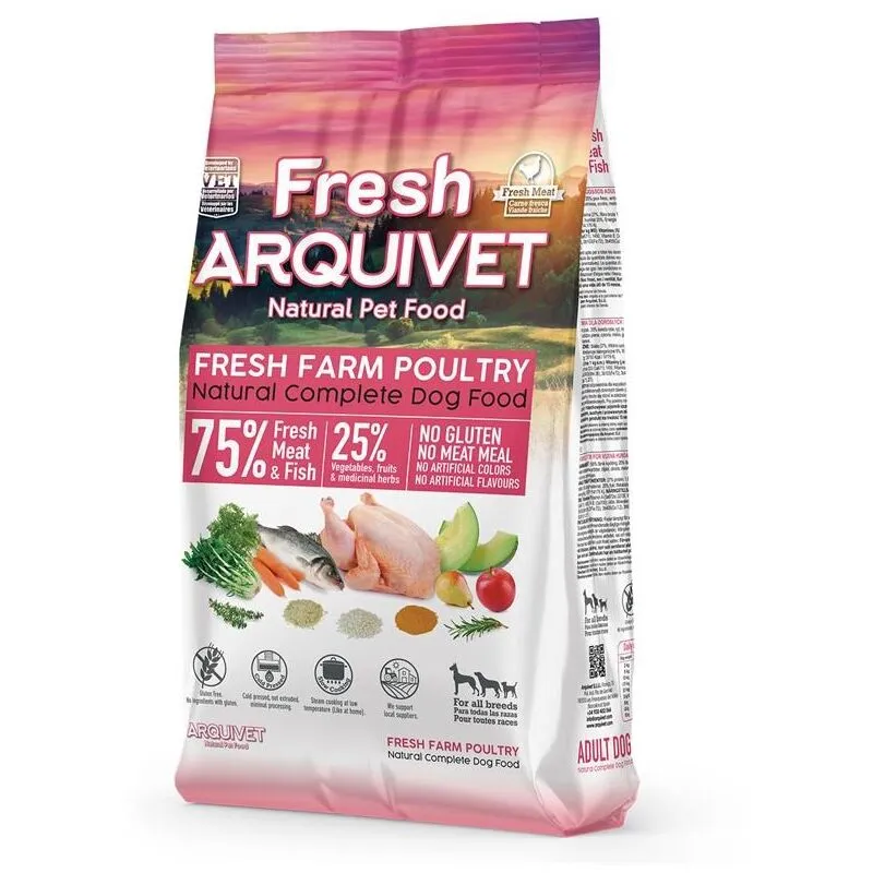 Arquivet Fresco Pollo e pesce oceanico - cibo secco per cani - 2,5 kg