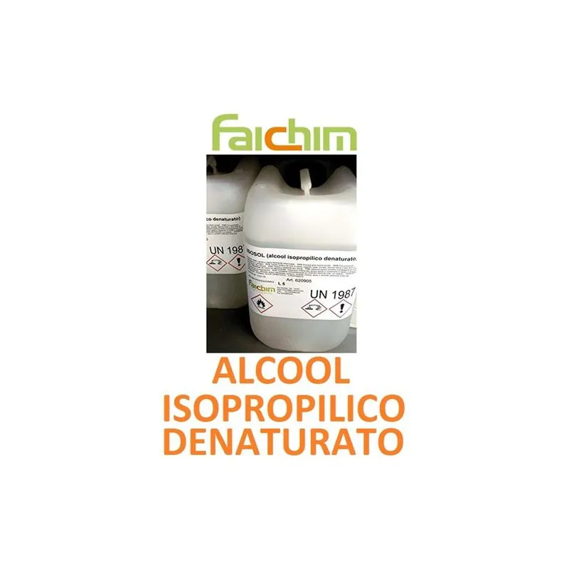Faichim - Isopropanolo Puro Isosol (Alcool Isopropilico, Propanolo) Confezione Da 5 Litri