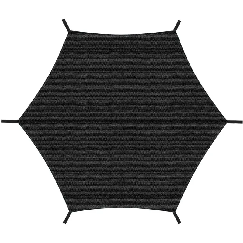 Copertura per trampolino, protezione solare antistrappo Anti-UV per trampolino 6 barre 244cm Nero - Jopassy