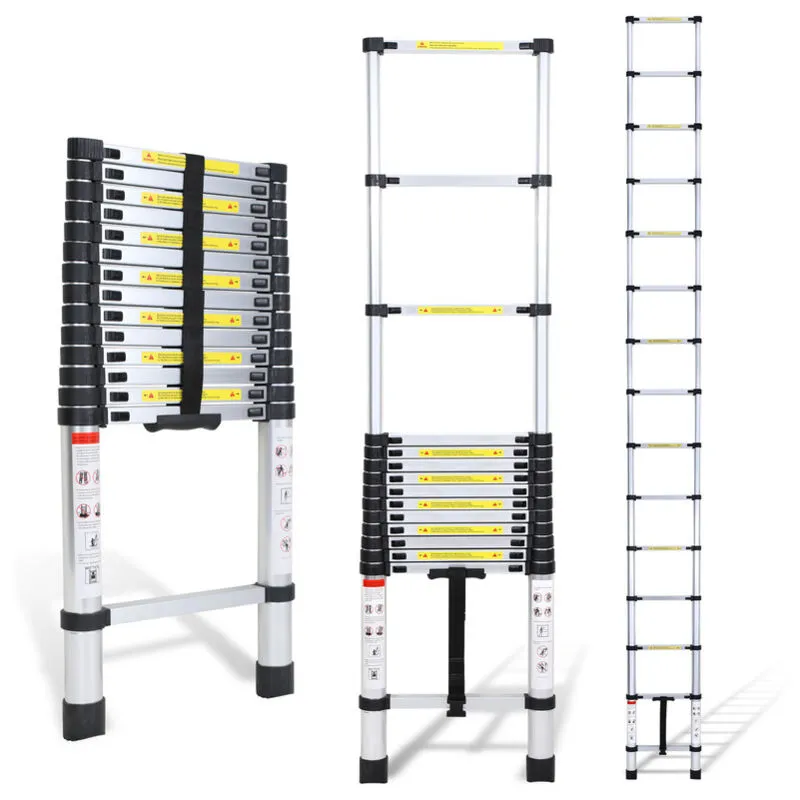 Jopassy - Scala telescopica fino a 150 kg Stabile scaletta multifunzione in alluminio 3,2 m