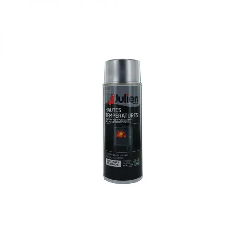 Vernice aerosol ad alta temperatura in alluminio satinato 400ml - Julien