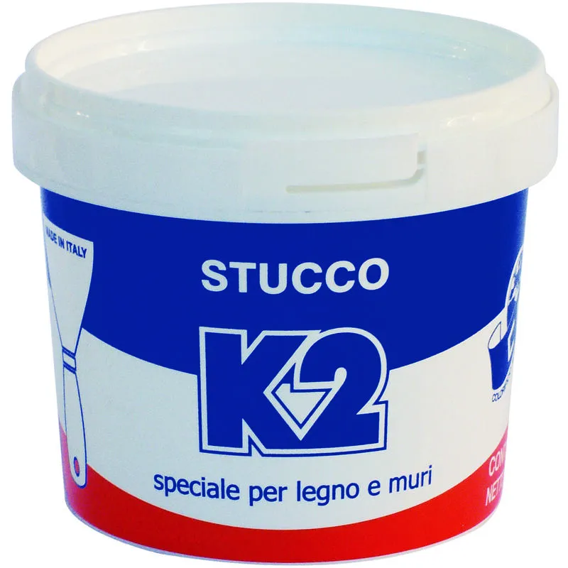 0,5 kg stucco riempitivo in pasta a spatola per legno e muri bianco - 