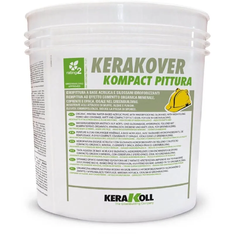 Kerakoll - kerakover kompact pittura idropittura acrilsilossanica 4 lt