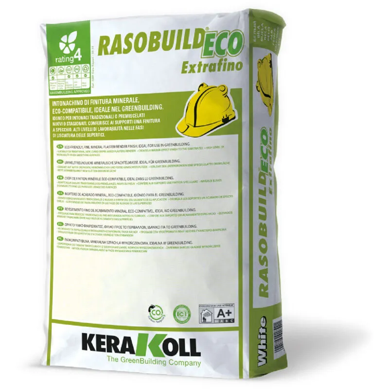 Kerakoll - rasobuild eco extrafino intonachino di finitura minerale 20 kg