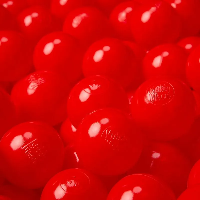 100 ∅ 6CM Palline Morbide Colorate Per Piscina Bambini Fatto In eu, Rosso - rosso - Kiddymoon