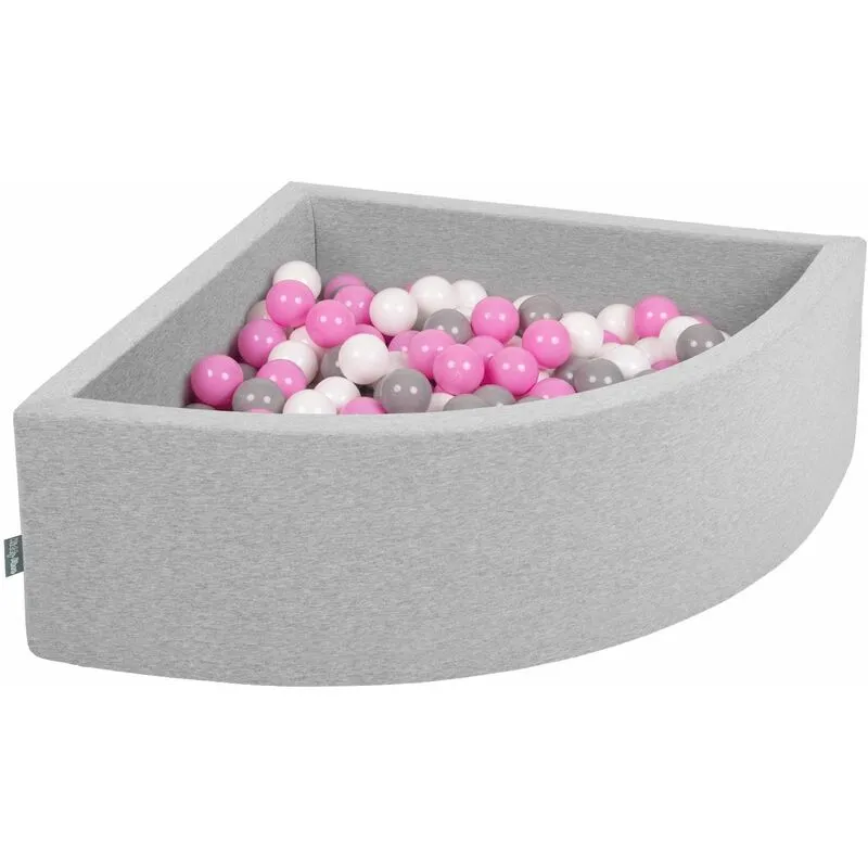 90X30cm/200 Palline Piscina Di Palline Colorate ∅7Cm Per Bambini Quarto Angolare In eu, Grigio Ch:Grigio/Bianco/Rosa - grigio ch:grigio/bianco/rosa