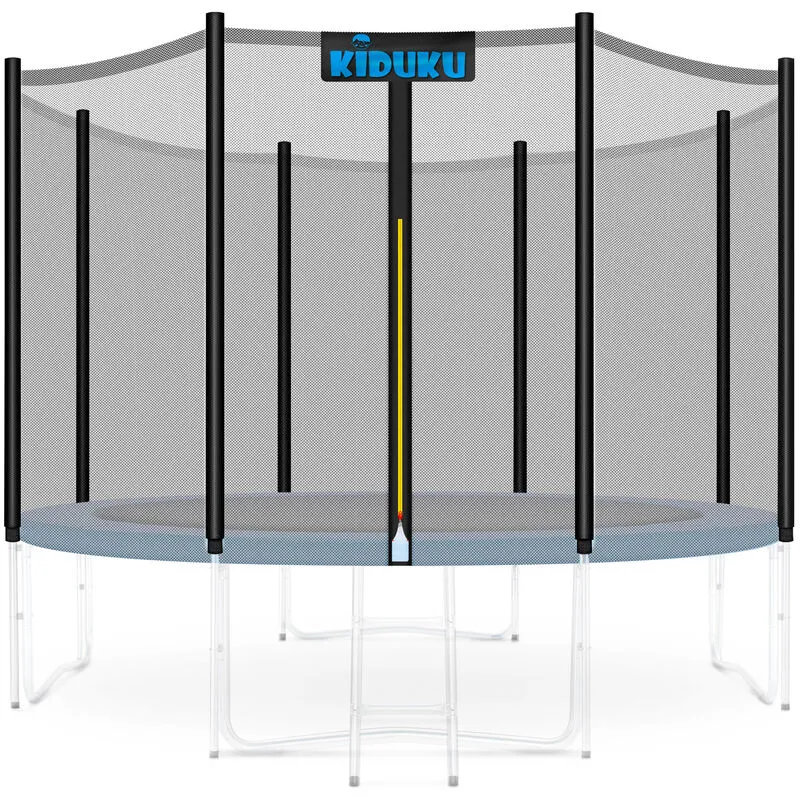 Rete di Sicurezza per Trampolino con ø 244cm 305cm 366cm 427cm Rete di Ricambio per Trampolino da Giardino 366 cm (8 pali) - Kiduku