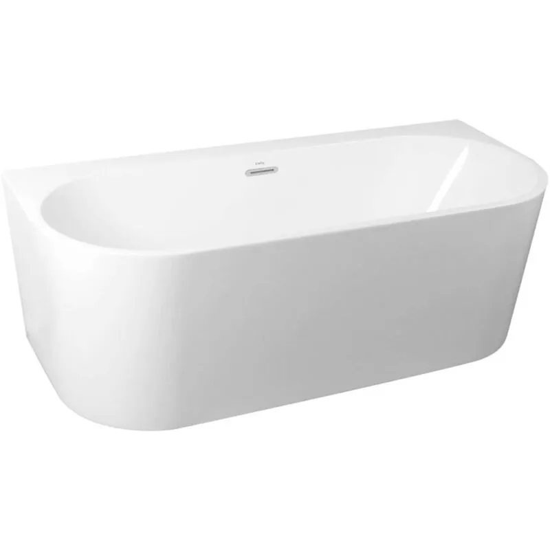 Idolio - Vasca da bagno freestanding a parete 170x75 cm, bianco 11324431 - Kielle