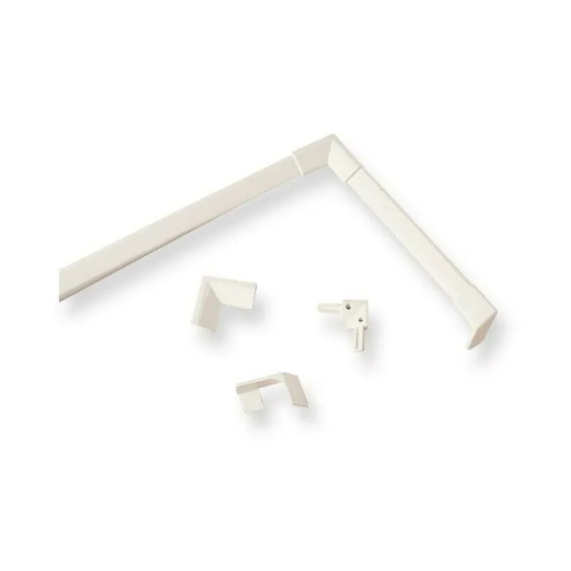 Kit 2 profili di finitura rigida in plastica 195 cm Novellini PRVA195-30 Bianco