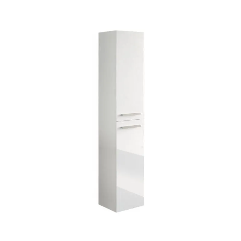 Colonna bagno 30x150 cm laccata bianco lucido con due ante - Argo