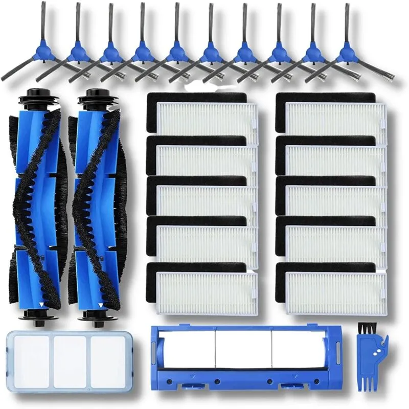 Kit di parti di ricambio da 25 pezzi compatibile con Eufy RoboVac 11S, RoboVac 15C, RoboVac 30, RoboVac 30C, RoboVac 12, RoboVac 35CPrimer/filtro,