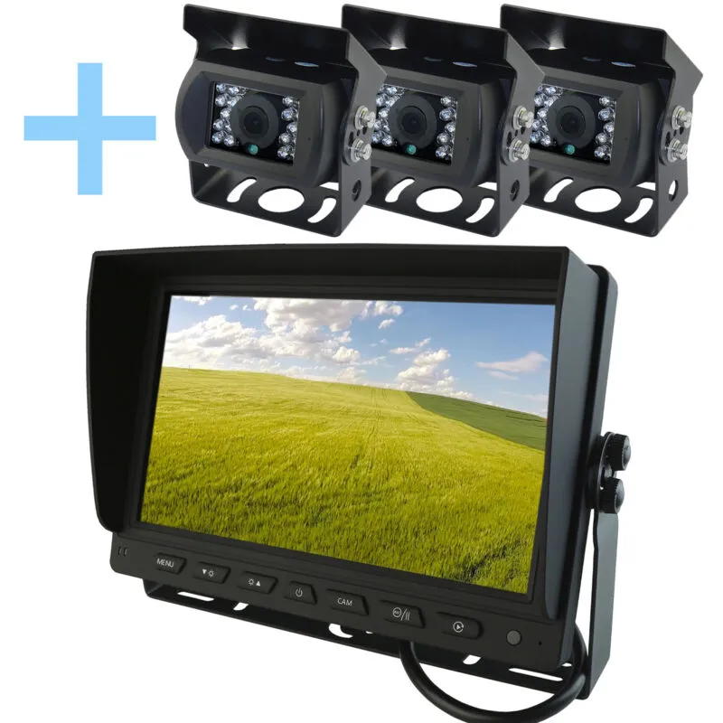 Kit di telecamere per il parcheggio Yatek 9' display ahd + 3 telecamere 1080P per il parcheggio Yatek