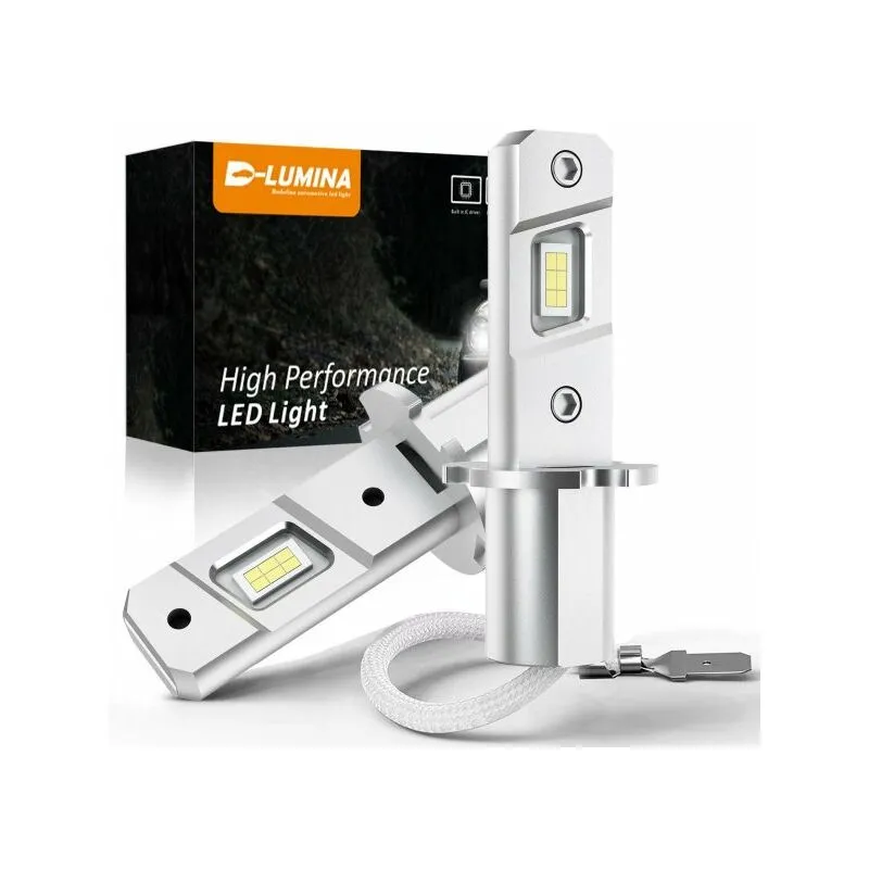 Kit Full Led Compatto H3 12V 30W 6000 Lumen Canbus All In One IP65 Senza Ventola