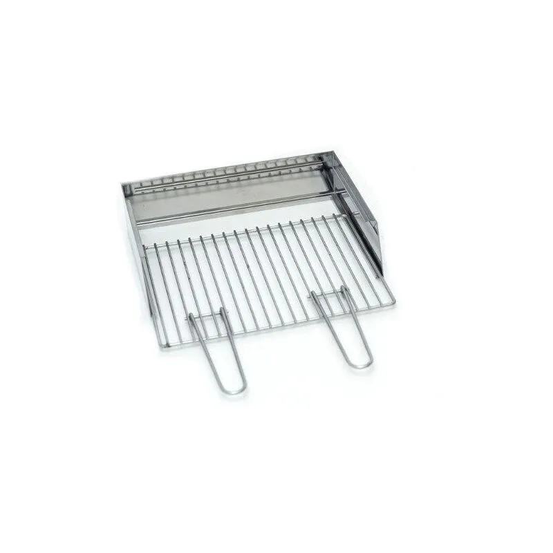 Lisa - Kit paratia e griglia per canalina Milano Grill 80+40 acciaio inox