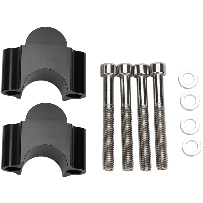 Kit rialzo manubrio moto, modifica manubrio atv moto, clip di fissaggio 28MM nero